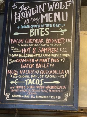 Menu photo 2 The Howlin' Wolf New Orleans, LA Menu photo 2 The Howlin' Wolf New Orleans, LA