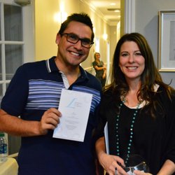 L-Aesthetics & Longevity - Natalie at our SculpSure event with the winner of a free SculpSure treatment.