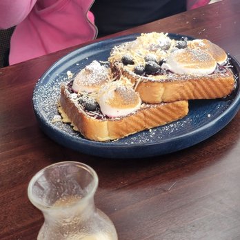 Selva - French toast with berries and like a melted marshmallows. - Bars Near Me - Long Beach, California Selva - French toast with berries and like a melted marshmallows. - Bars Near Me - Long Beach, California