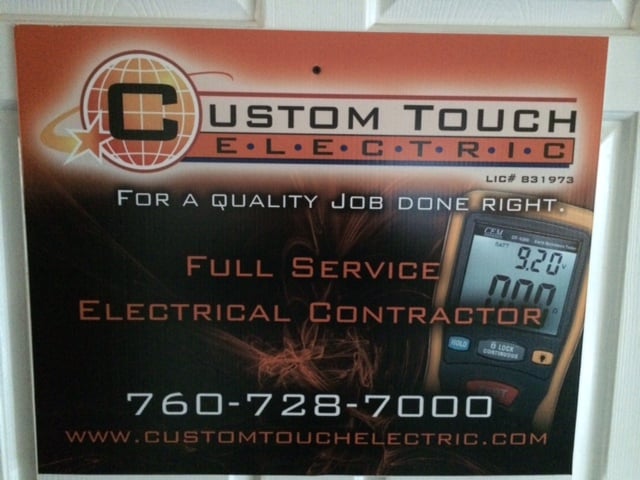 Slide of Custom Touch Electric