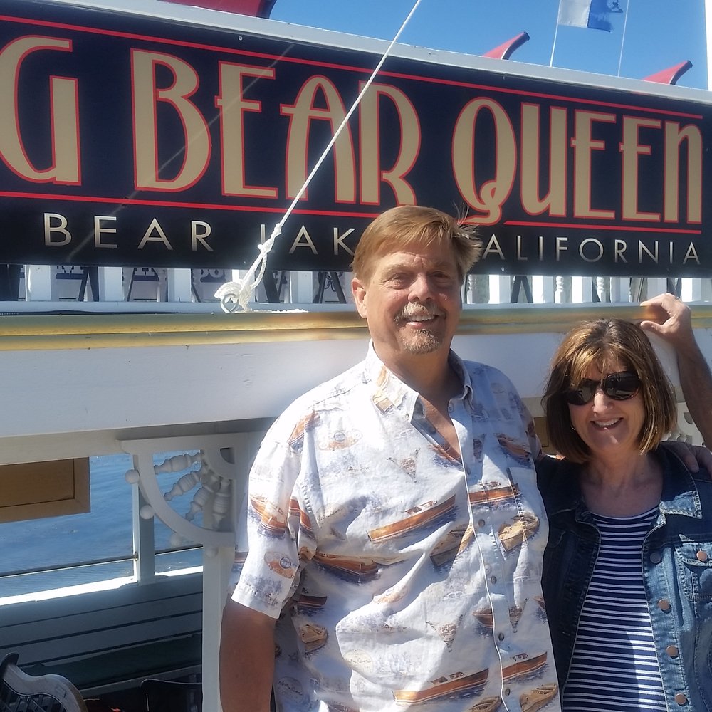 Big Bear Queen - Us with the captain. - Boat Charters Near Me - Big Bear Lake, California Big Bear Queen - Us with the captain. - Boat Charters Near Me - Big Bear Lake, California