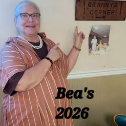 Grandma's special corner table