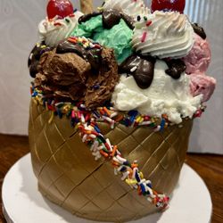 Ari's ice cream-themed birthday cake
