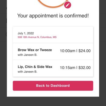 Ulta Beauty - Proof of Appointment - Tech was JANEEN. Never use her! - Cosmetics & Beauty Supply Near Me - Columbus, Mississippi Ulta Beauty - Proof of Appointment - Tech was JANEEN. Never use her! - Cosmetics & Beauty Supply Near Me - Columbus, Mississippi