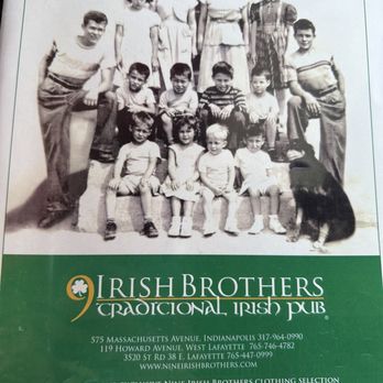 Nine Irish Brothers, West Lafayette - Menu - Fish & Chips Near Me - West Lafayette, Indiana