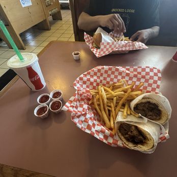 Cafe 247 - Got the tri tip sandwich with fries - American Near Me - Lucerne Valley, California Cafe 247 - Got the tri tip sandwich with fries - American Near Me - Lucerne Valley, California