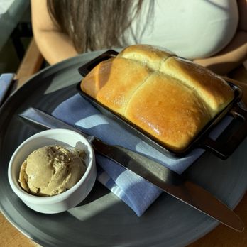 Monarch Ocean Pub - parker house rolls w/ black garlic truffle butter - Gastropubs Near Me - Del Mar, California