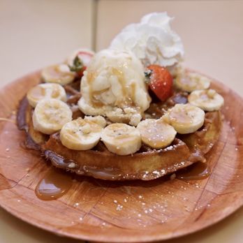 My Cafe - Banana Mac Nut Waffle - Breakfast & Brunch Near Me - Kapolei, Hawaii My Cafe - Banana Mac Nut Waffle - Breakfast & Brunch Near Me - Kapolei, Hawaii