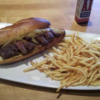 Hook Burger - 121412: Steak Sandwich medium rare w/carmalized onions, fries... - Burgers Near Me - Pasadena, California Hook Burger - 121412: Steak Sandwich medium rare w/carmalized onions, fries... - Burgers Near Me - Pasadena, California