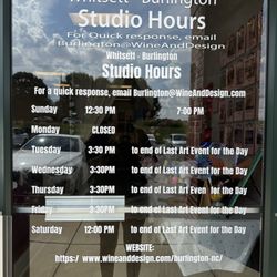 Wine & Design-Whitsett - Hours