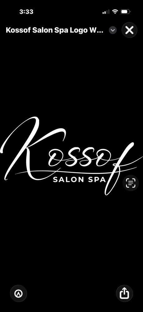 Kossof Salon Spa Logo
