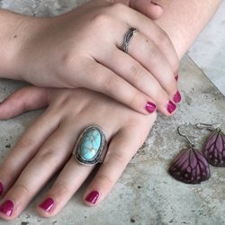 Jezebel's Boutique - Rings and earrings we bought today. Such a cool selection!