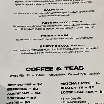 Drip Coffee - Menu - Coffee & Tea Near Me - Fort Lauderdale, Florida