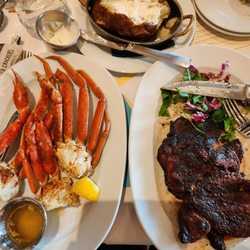 Admirals Steak and Seafood - My delicious meal.