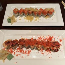 Ten Sushi Roll and American Favorite Roll Ten Sushi Roll and American Favorite Roll