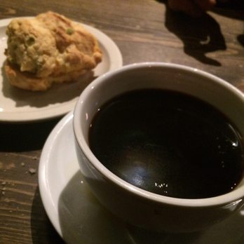 Cafe Solstice - Jalapeño cheddar scone + Shot in the dark - Coffee & Tea Near Me - Seattle, Washington