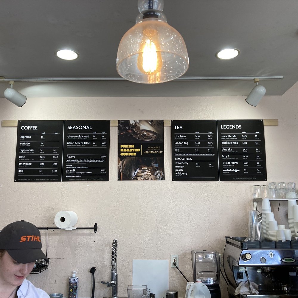 Espresso Air - Menu - Coffee & Tea Near Me - Westerville, Ohio
