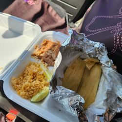 My Burrito - Tomale dinner $12.50 plus tax