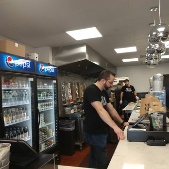 Pete the Greek - view from register- soda fridge and back area - Burgers Near Me - Old Bethpage, New York Pete the Greek - view from register- soda fridge and back area - Burgers Near Me - Old Bethpage, New York