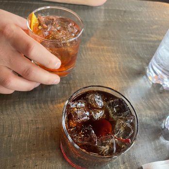 The Bluegrass - Candelas - Old Fashioned and Black Manhattan - Pizza Near Me - Arvada, Colorado
