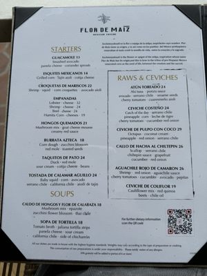Menu photo 7 Flor De Maiz Santa Barbara, CA