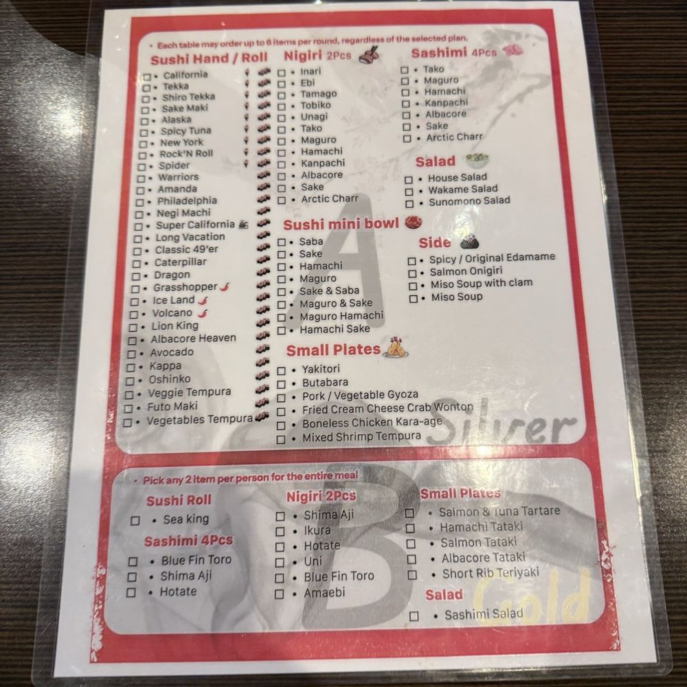 Harajuku Sushi - AYCE items - Sushi Bars Near Me - San Francisco, California Harajuku Sushi - AYCE items - Sushi Bars Near Me - San Francisco, California
