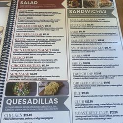 Executive Diner - Menu