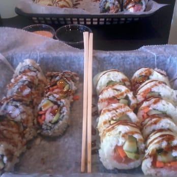 Fusian - My rolls - smoked salmon and crab stick - Sushi Bars Near Me - Dayton, Ohio Fusian - My rolls - smoked salmon and crab stick - Sushi Bars Near Me - Dayton, Ohio