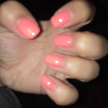 T & Y Nails - Peach gel manicure - Nail Salons Near Me - South Gate, California T & Y Nails - Peach gel manicure - Nail Salons Near Me - South Gate, California