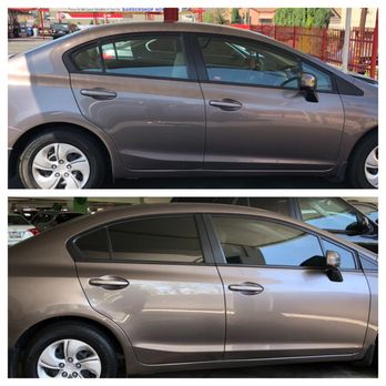 RS Window Tinting - Before and after tint, the car felt cooler while driving home - Car Window Tinting Near Me - Los Angeles, California