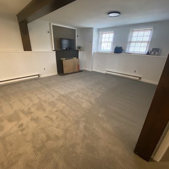 Pioneer Carpet - Carpet downstairs on bottom level of split level home - Carpeting Near Me - Uxbridge, Massachusetts