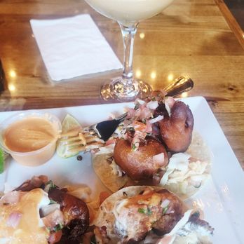 The Hub Eats & Drinks - Beer battered shrimp tacos + Titos expresso martini - American Near Me - Sacramento, California The Hub Eats & Drinks - Beer battered shrimp tacos + Titos expresso martini - American Near Me - Sacramento, California