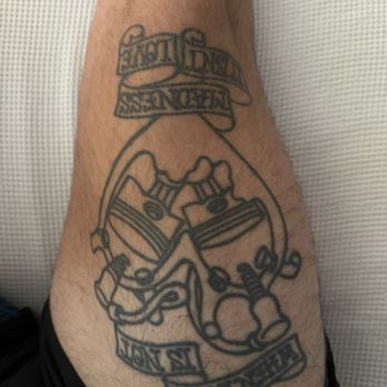 Port City Tattoo - Unfinished leg piece by Eli - Tattoo Near Me - Long Beach, California