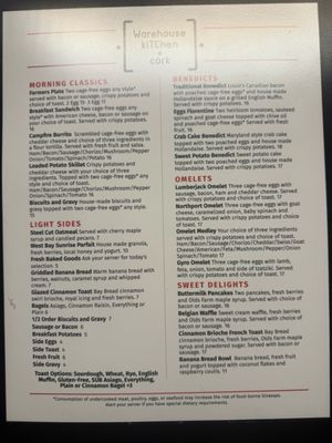 Menu photo 1 Warehouse KiTChen + Cork Traverse City, MI
