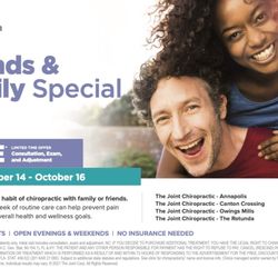 The Joint Chiropractic - FREE Visits 10.14 - 10.16