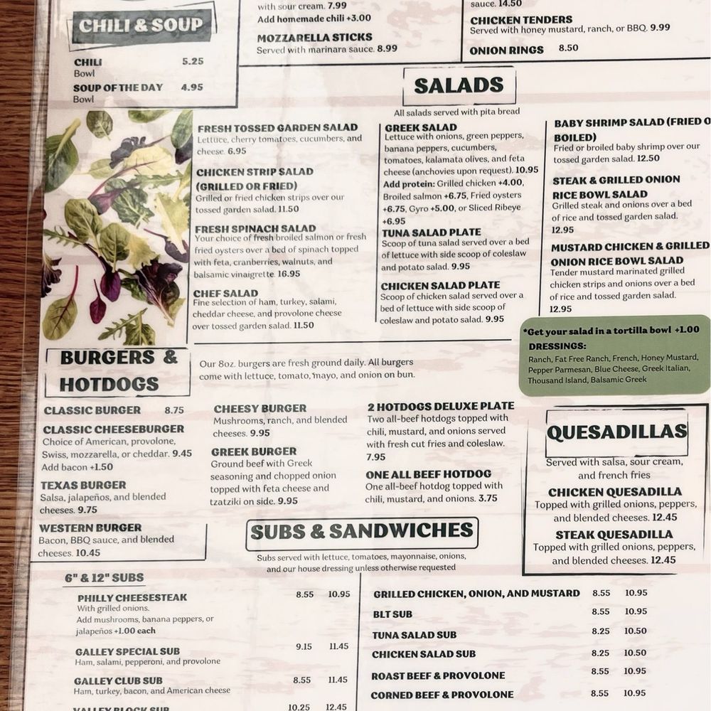 The Galley - Menu - American Near Me - Harrisonburg, Virginia The Galley - Menu - American Near Me - Harrisonburg, Virginia