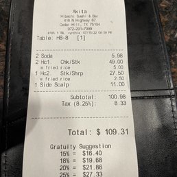 Hibachi for 3 Hibachi for 3