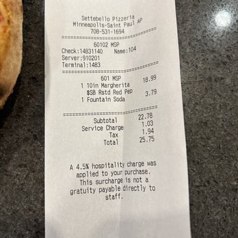 Settebello - Plus tip $31 - Pizza Near Me - Saint Paul, Minnesota