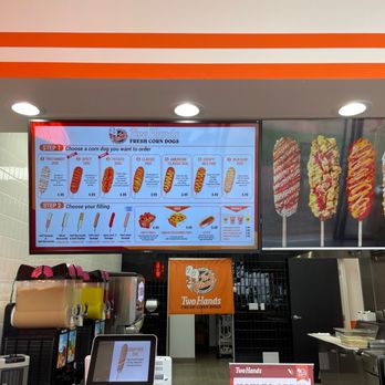 Two Hands Corn Dogs - Menu - Fast Food Near Me - Tustin, California Two Hands Corn Dogs - Menu - Fast Food Near Me - Tustin, California