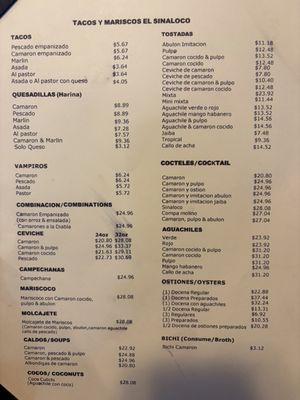 Menu photo 1 Taco's y Mariscos El Sinaloco El Mirage, AZ