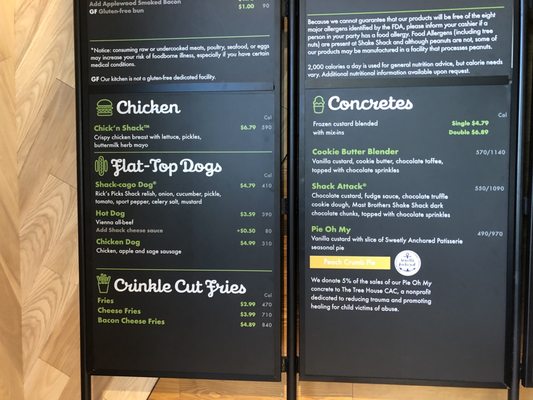 Menu photo 6 Shake Shack Cabin John - MD Potomac, MD