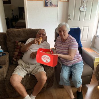 Vicky Bakery - Mom and Dad happy with their Pastelitos - Desserts Near Me - Miramar, Florida