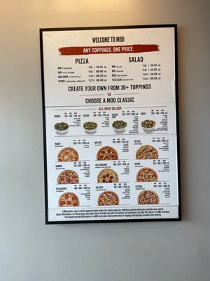 Menu photo 1 MOD Pizza Highland, IN