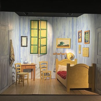 Van Gogh Exhibition - A replication bedroom from the photo! - Art Galleries Near Me - Seattle, Washington