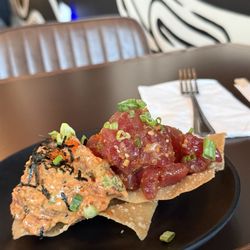 808 Grinds Hawaiian Cafe - poke (half/half)