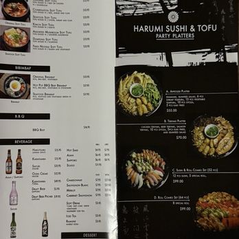 Harumi Sushi & Tofu - Menu as of March 2025 - Japanese Near Me - Newark, California Harumi Sushi & Tofu - Menu as of March 2025 - Japanese Near Me - Newark, California