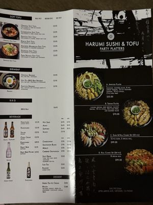 Menu photo 2 Harumi Sushi & Tofu Newark, CA Menu photo 2 Harumi Sushi & Tofu Newark, CA