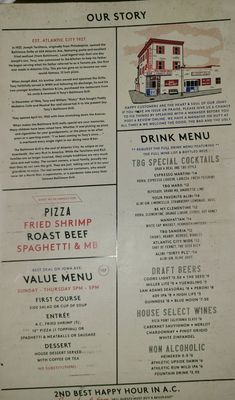 Menu photo 1 Tony's Baltimore Grill Atlantic City, NJ
