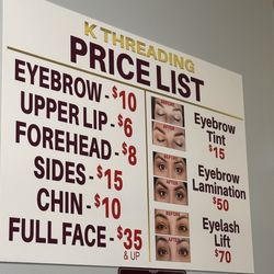 Kay Threading and Beauty Studio - Prices as of (Feb. 13th, 2025)