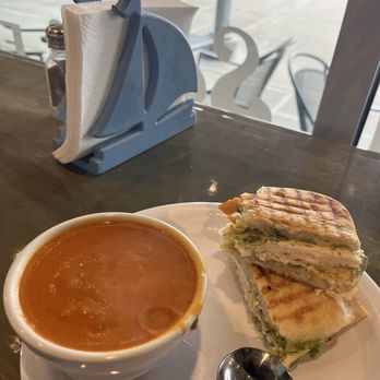 Seas the Day Cafe  - Chicken Pesto and tomato soup - Coffee & Tea Near Me - Everett, Washington